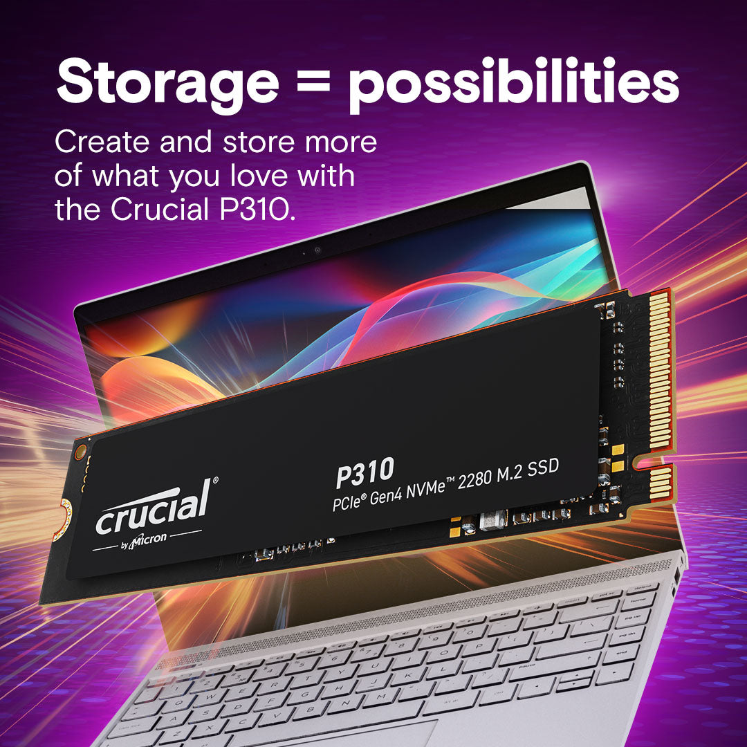 Crucial P310 500GB PCIe Gen4 NVMe 2280 M.2 SSD