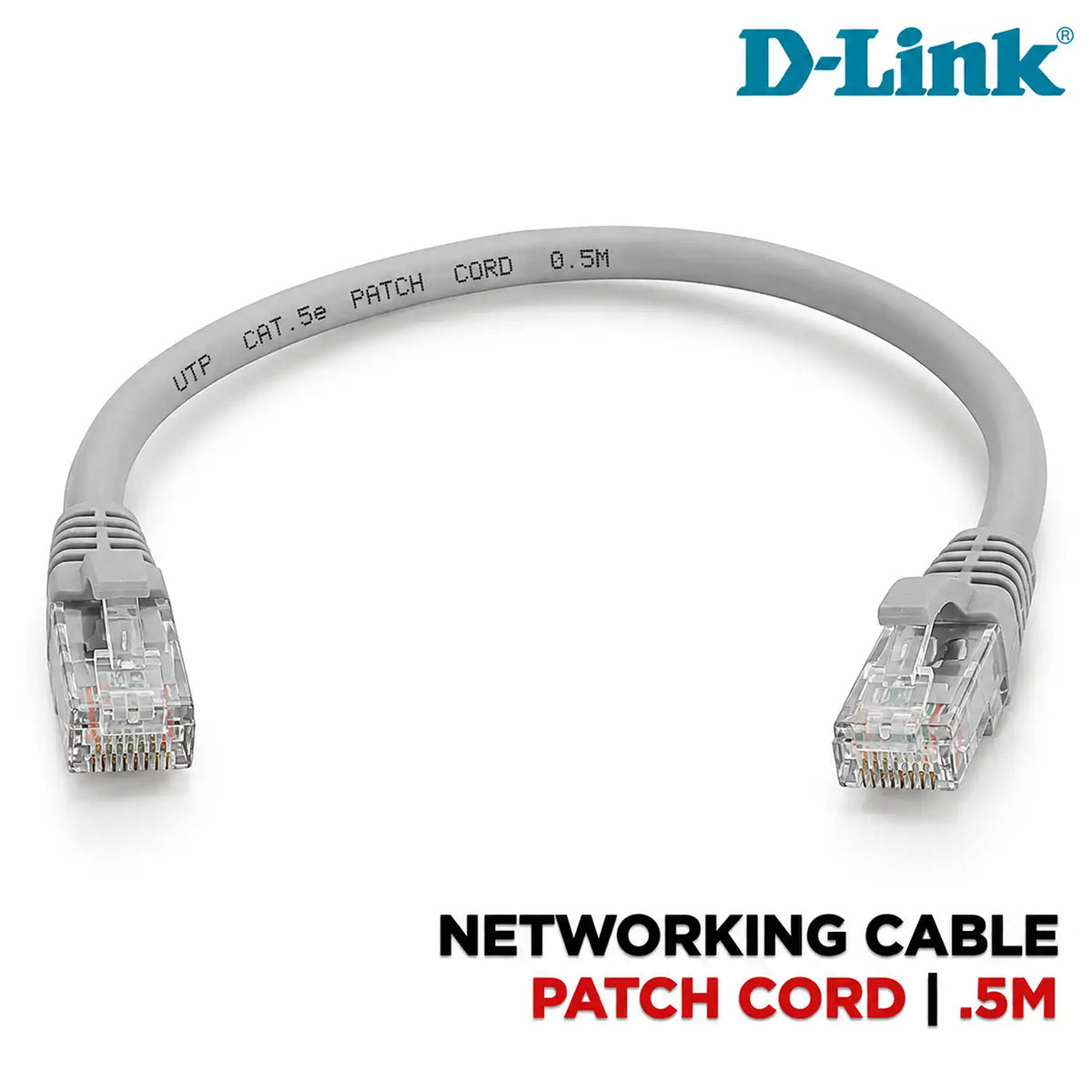 D-Link RJ45 Cat 6 UTP Patch Cord short length ethernet patch lead with D-Link branding tpstech.in