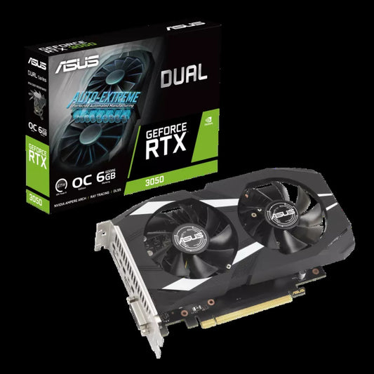ASUS Dual GeForce RTX 3050 DUAL OC Edition 6GB GDDR6 Graphics Card