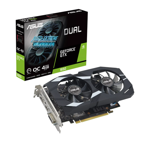 ASUS TUF Gaming GeForce Dual GTX 1650 Evo OC Edition GDDR6 4GB 128-bit Graphics Card