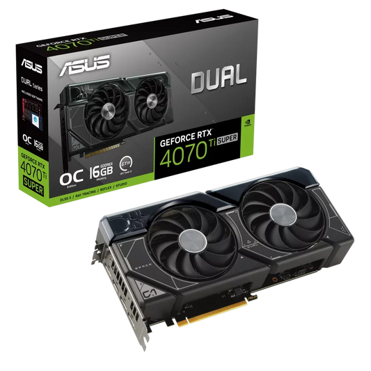ASUS Dual GeForce RTX 4070 Ti SUPER OC Edition 16GB GDDR6X Graphic Card