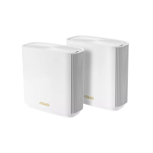 ASUS ZenWiFi AX XT8 Tri Band AX6600 Tri-band Mesh WiFi 6 System-2 Pack (White)
