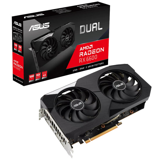 ASUS Dual Radeon RX 6600 8GB GDDR6 Desktop Graphic Card