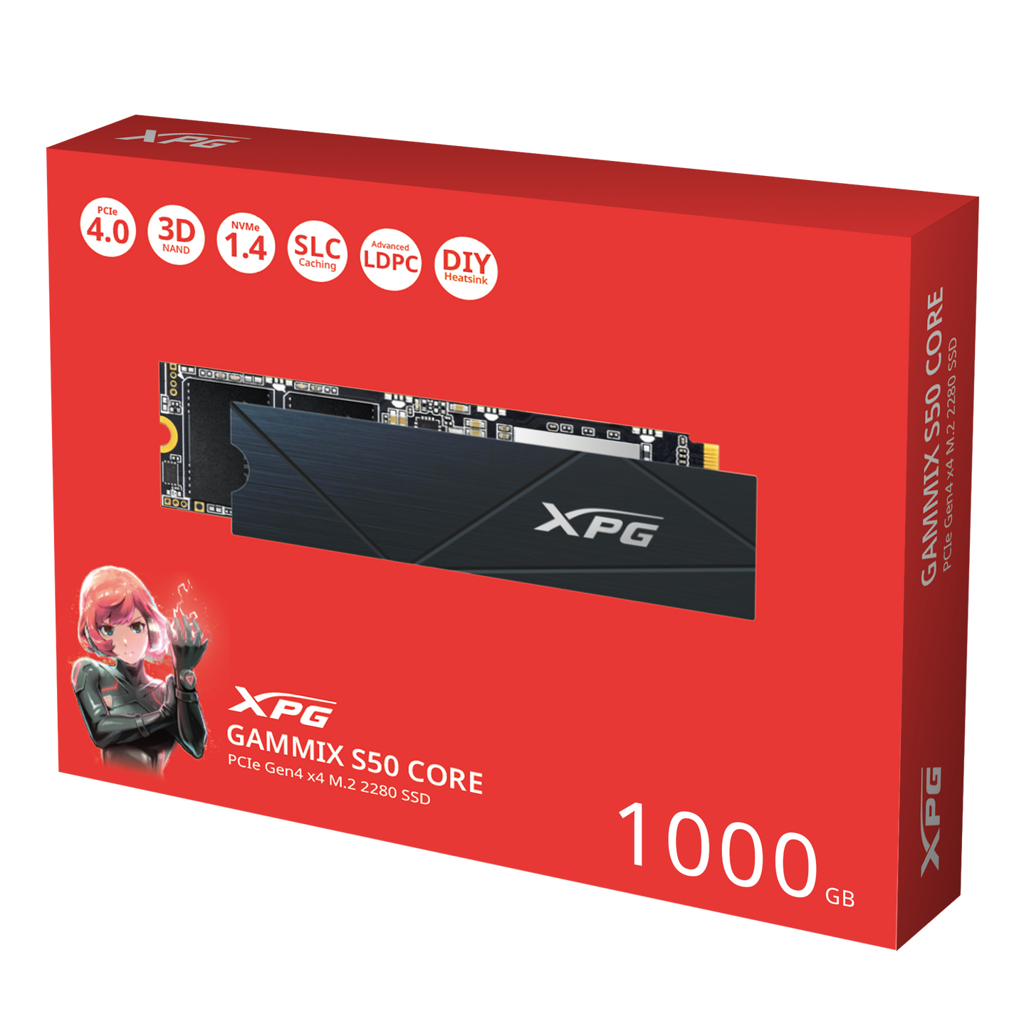 XPG GAMMIX S50 Core 2TB PCIe Gen4 M.2 2280 Solid State Drive