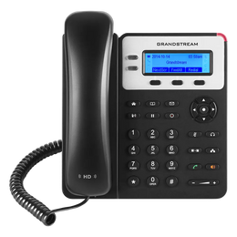 Front view of Grandstream GXP1625 HD audio IP phone with LCD screen and business communication features.