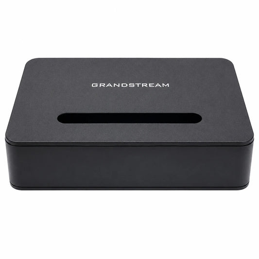 Grandstream HT812 V2 2-Port SIP Analog Telephone Adapter top view with compact black design for VoIP communication -tpstech.in