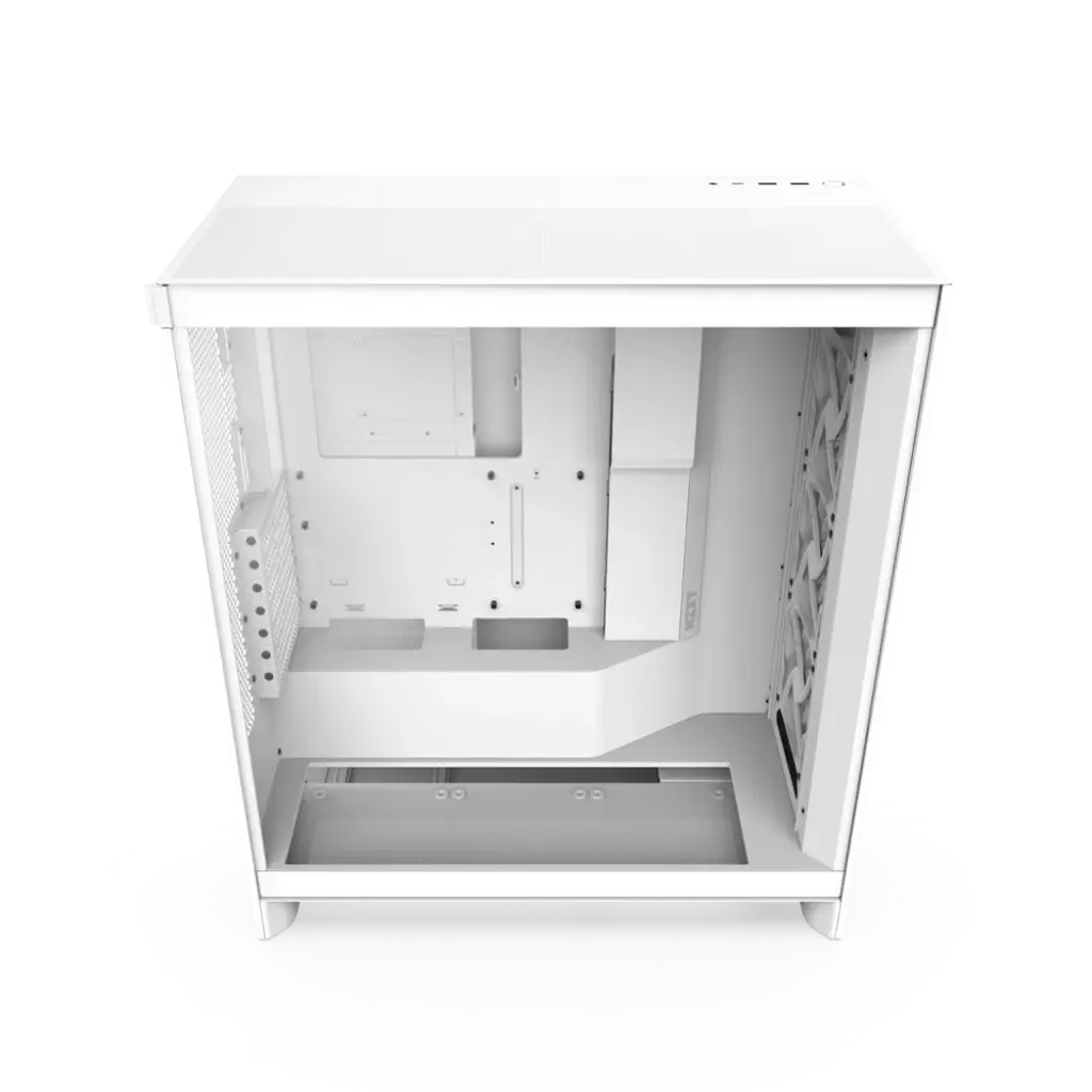 NZXT H7 Flow Tempered Glass Compact Mid-Tower ATX Airflow Case -White