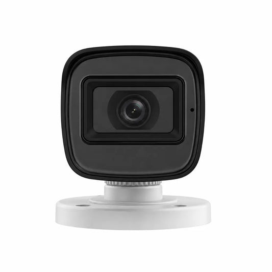 Front view of Hikvision DS-2CE16D0T-ITPFS 2MP Audio Bullet Camera with 3.6mm fixed lens and Smart IR night vision
