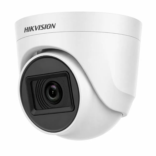 HIKVISION DS-2CE5AD0T-ITP/ECO 2MP HD dome security camera left angle view with compact indoor design