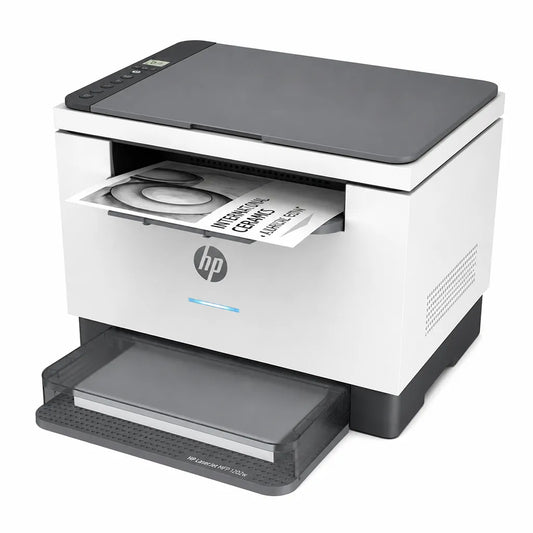 HP LaserJet MFP M233dw wireless monochrome laser multifunction printer front right view -tpstech.in
