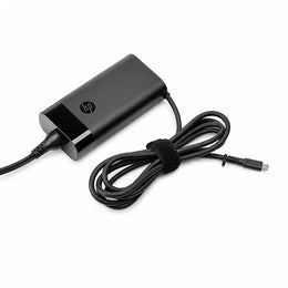 HP Original OEM 150W USB Type-C Pin Laptop Charger Adapter front view with integrated USB-C charging cable.