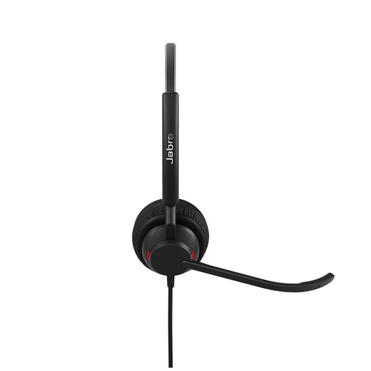 Jabra Engage 40 MS Duo Link Wired Binaural USB-A & USB-C Headset with Noise Cancellation side microphone view -tpstech.in