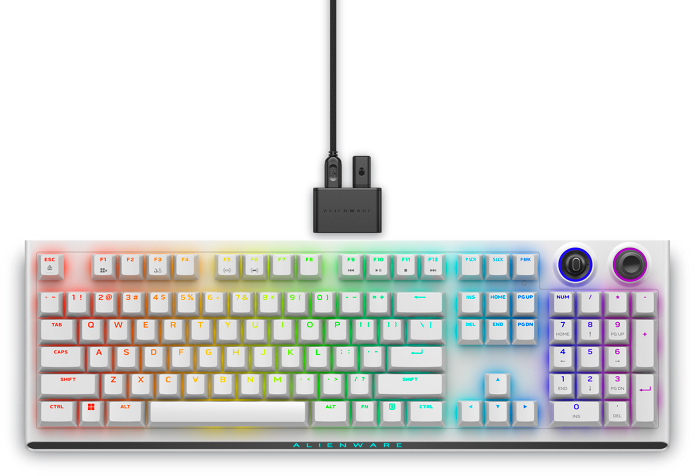 Dell Alienware AW920K Tri-Mode Bluetooth Wireless RGB Backlit Mechanical  Gaming Keyboard Lunar light