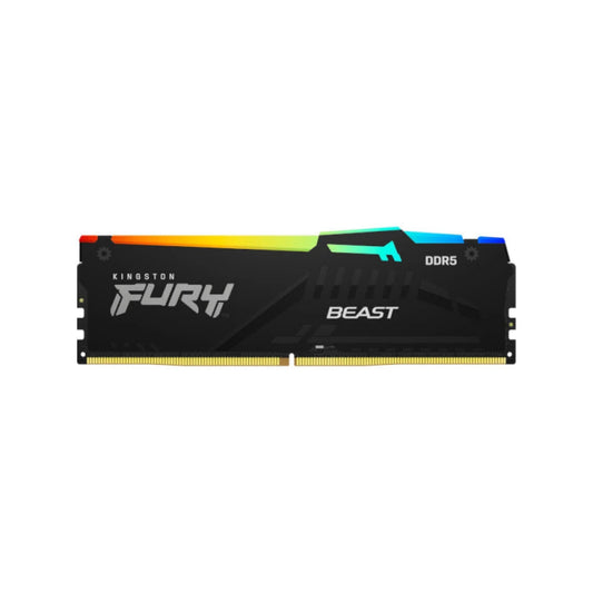 Kingston Fury Beast 64GB (32*2) DDR5 6000MHz CL30 DIMM RGB Desktop Memory - Black