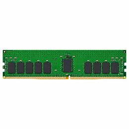 Kingston 32GB DDR4 3200MHz ECC Registered Server RAM straight front view showing green PCB memory chips and gold contact pins -tpstech.in