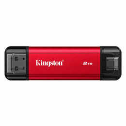 Kingston SPSD 2TB Dual Portable SSD Front View with Semi Transparent End Caps -tpstech.in