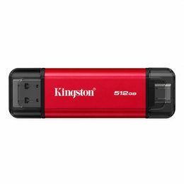 Kingston SPSD 512GB Portable SSD Front View with Protective Caps -tpstech.in