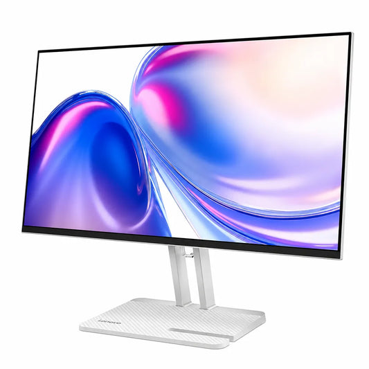 Lenovo L24-4C 23.8-inch 144Hz 1ms FHD IPS Monitor AMD FreeSync angled view showcasing slim bezels and premium stand -tpstech.in
