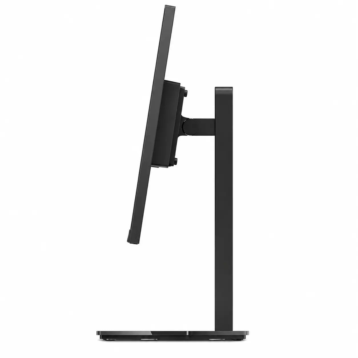 Side profile of Lenovo Legion 27-10 monitor showing ergonomic tilt adjustment