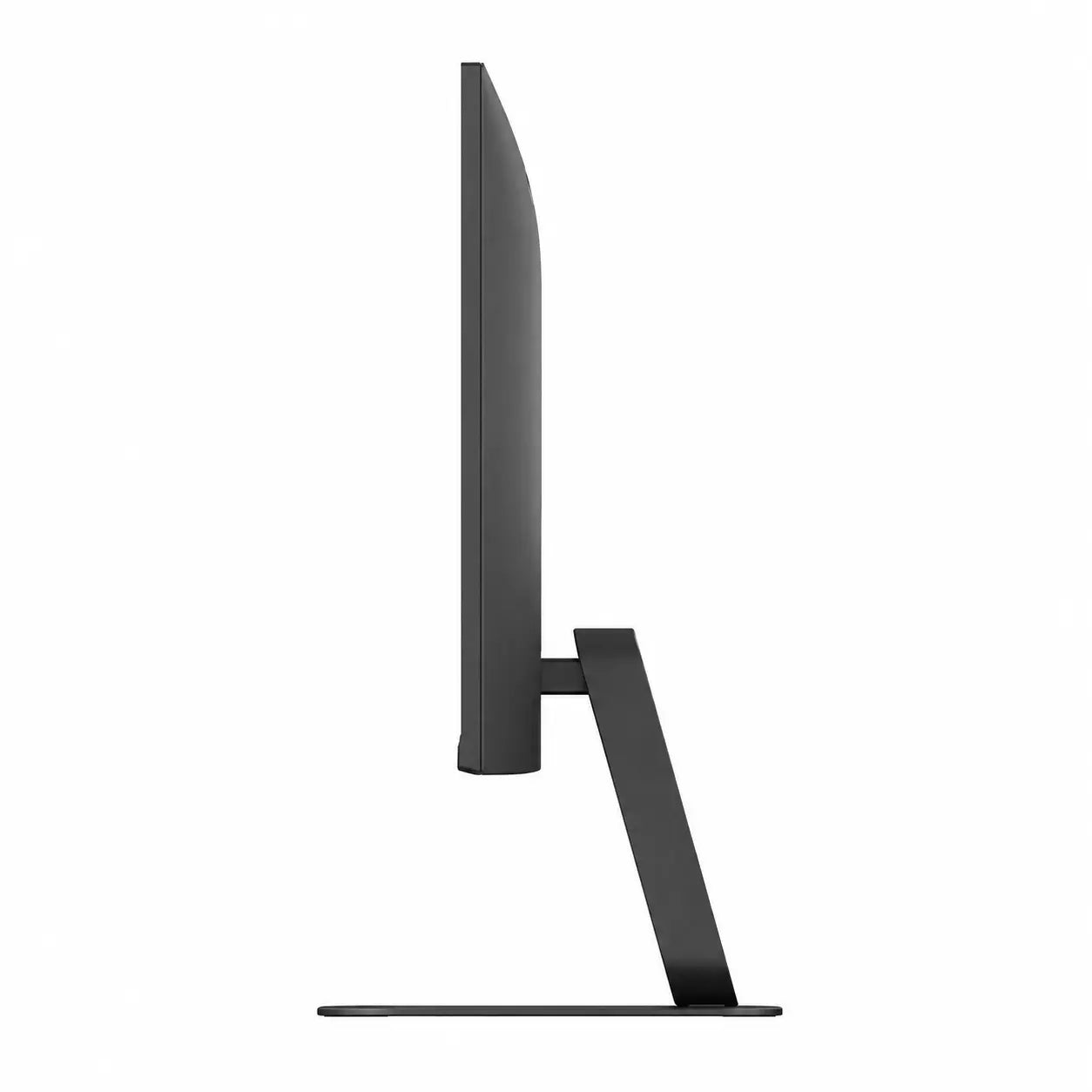 Right side view of LG 27U411A-B Full HD monitor highlighting thin profile and stand