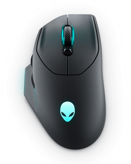 Dell Alienware AW620M RGB 26,000 DPI Optical 2.4GHz Wireless Gaming Mouse - Dark Side of the Moon