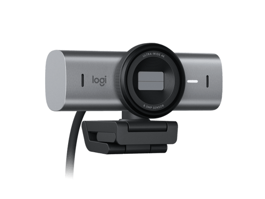 Logitech Master Series MX Brio 4K Ultra HD USB-C Collaboration and Streaming Webcam with Dual Mics - Graphite
