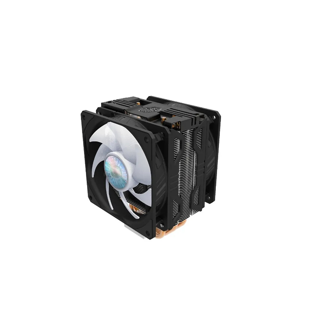 Repacked Cooler Master Hyper 212 LED Turbo ARGB CPU Air Cooler Dual Fan Setup with Frosted Blades -tpstech.in