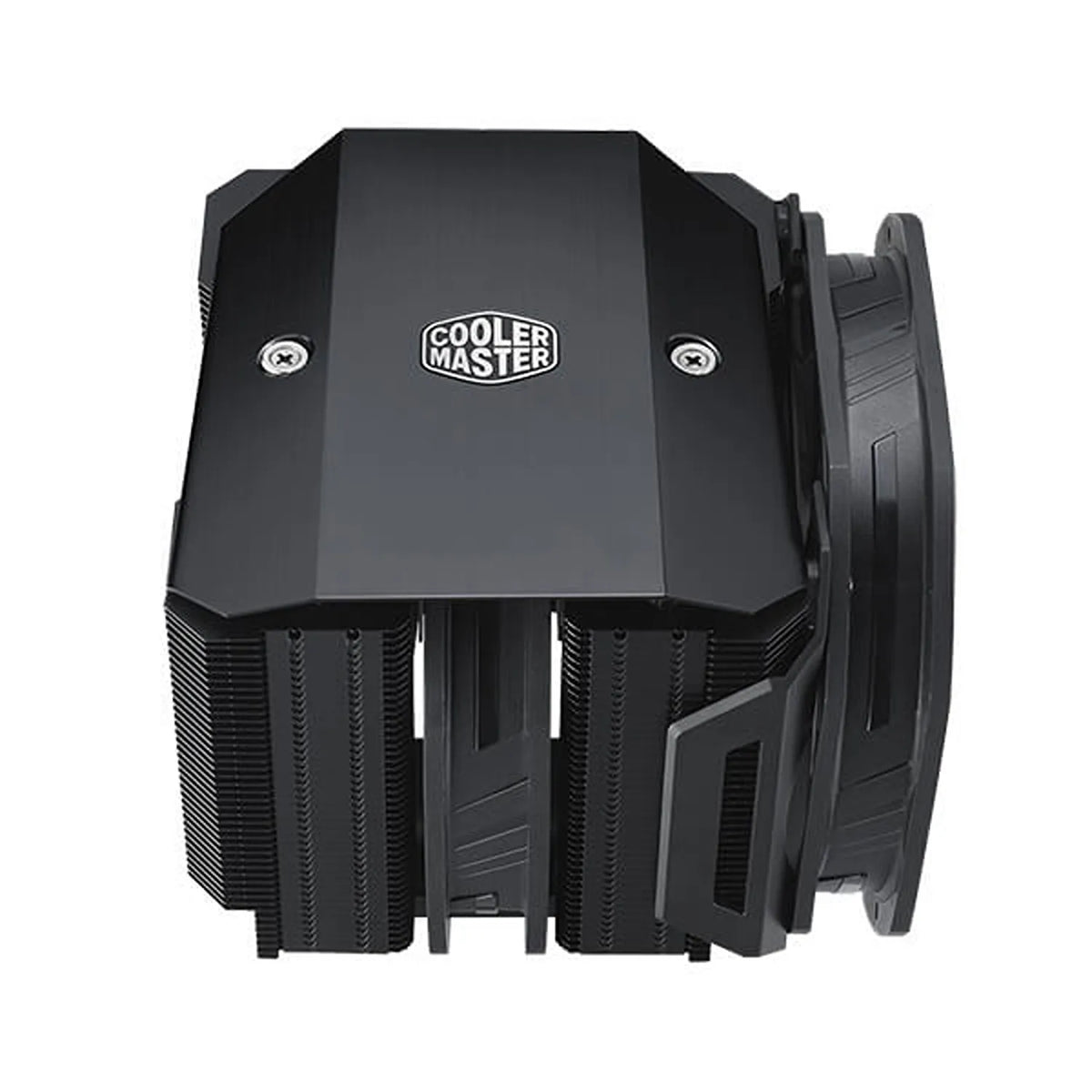 Brushed aluminum black top cover plate of Repacked Cooler Master MasterAir MA624 Stealth Dual Tower CPU Air Cooler -tpstech.in