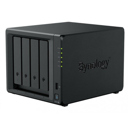 Synology DiskStation DS425+ Compact 4 Bay Network Attached Storage Enclosure - Black