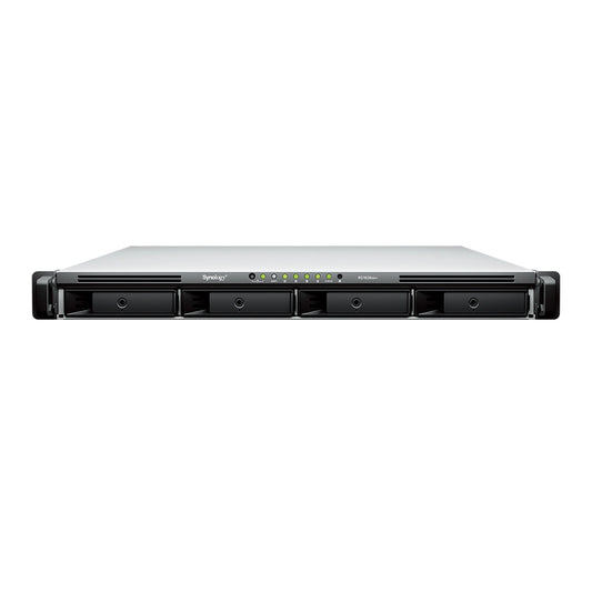Synology RS1626xs+ 4-Bay Rackmount NAS front view with hot-swappable drive bays for enterprise storage solutions -tpstech.in