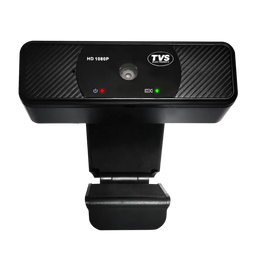 TVS Electronics WC 103 Full HD 1080P USB webcam front view with built-in microphone and LED status indicators -tpstech.in