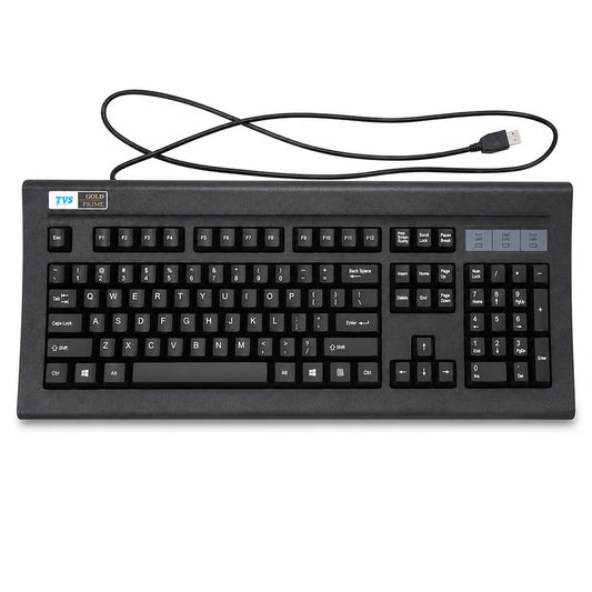 TVS Electronics Gold Prime Dust Resistant Mechanical Keyboard USB-A Wired