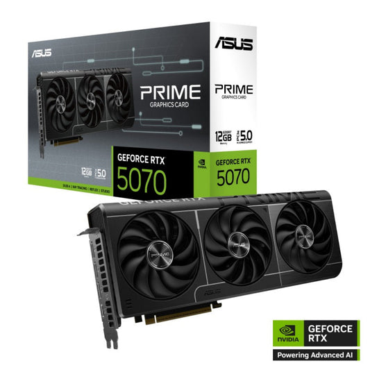 ASUS PRIME GeForce RTX 5070 12GB GDDR7 Triple Fan Graphics Card
