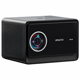 WZATCO Legend GT Google TV Smart Projector front view with 2500 ANSI brightness, Full HD resolution and sealed optical engine.