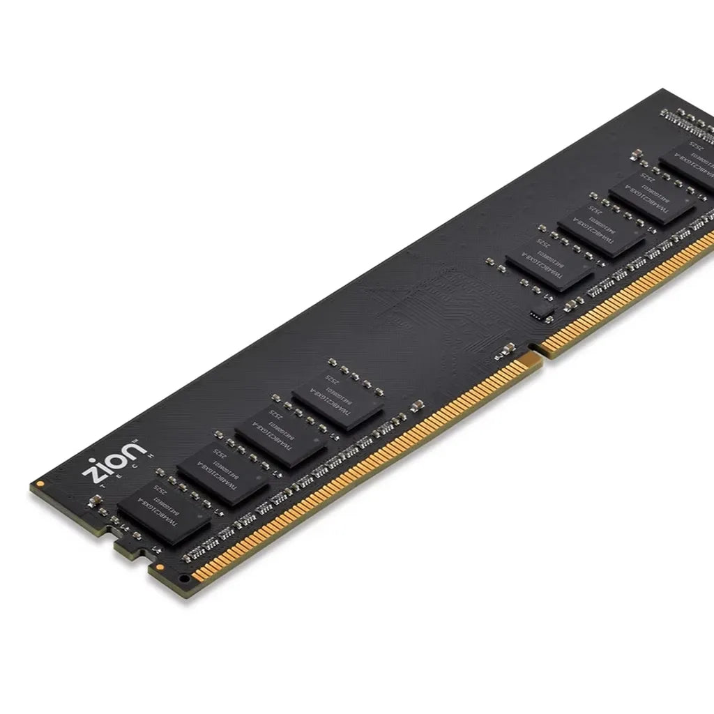 Zion ZM8GUD560 8GB DDR5 5600MHz Desktop RAM Angled Top View -tpstech.in