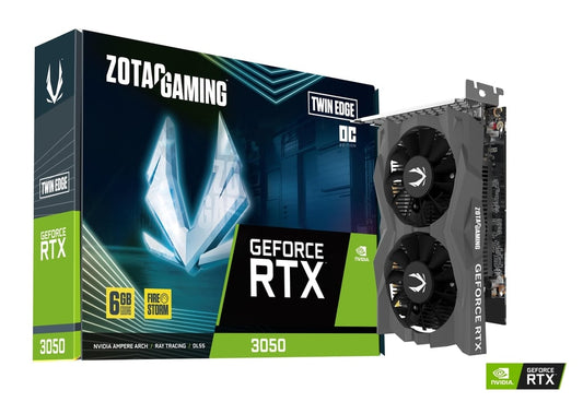 Zotac GeForce RTX 3050 Twin Edge 6GB OC GDDR6 128-Bit Graphics Card