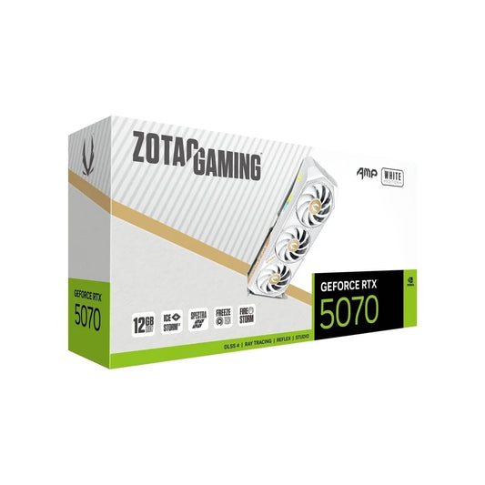ZOTAC GAMING GeForce RTX 5070 AMP 12GB White Edition GDDR7 Graphics Card