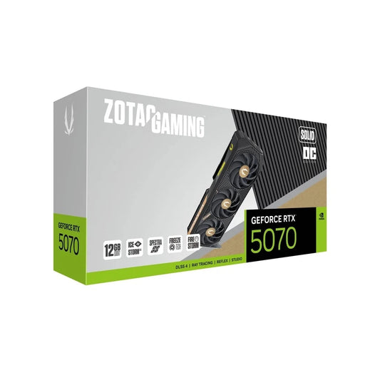 ZOTAC GAMING GeForce RTX 5070 SOLID 12GB OC GDDR7 Graphics Card