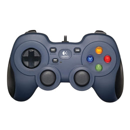 Logitech F310 Four Switch Contoured Rubber Grip USB Wired Gamepad -Blue