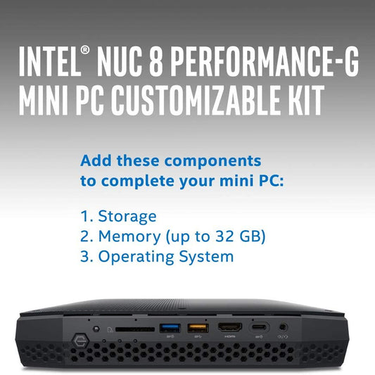 Intel Gaming NUC Kit NUC8i7HNK with Core i7 Processor 4GB Radeon GPU Thunderbolt 3 and 4K