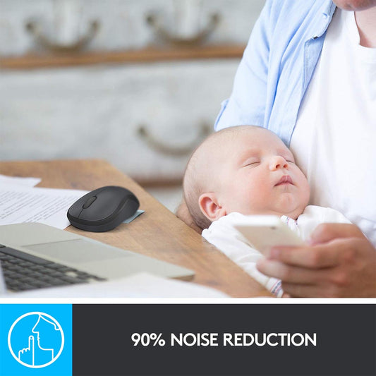 Logitech M221 Silent Wireless Optical Blue Mouse with 1000DPI and 2.4 GHz Technology