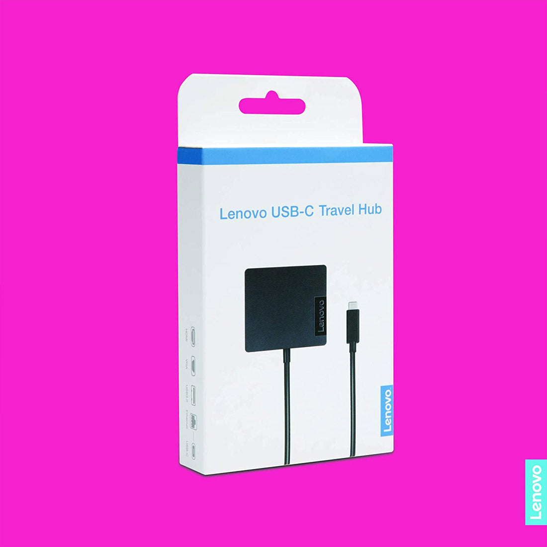 Lenovo USB-C 4 in 1 Travel Docking Station with HDMI VGA USB 3.0 and RJ-45 Ports