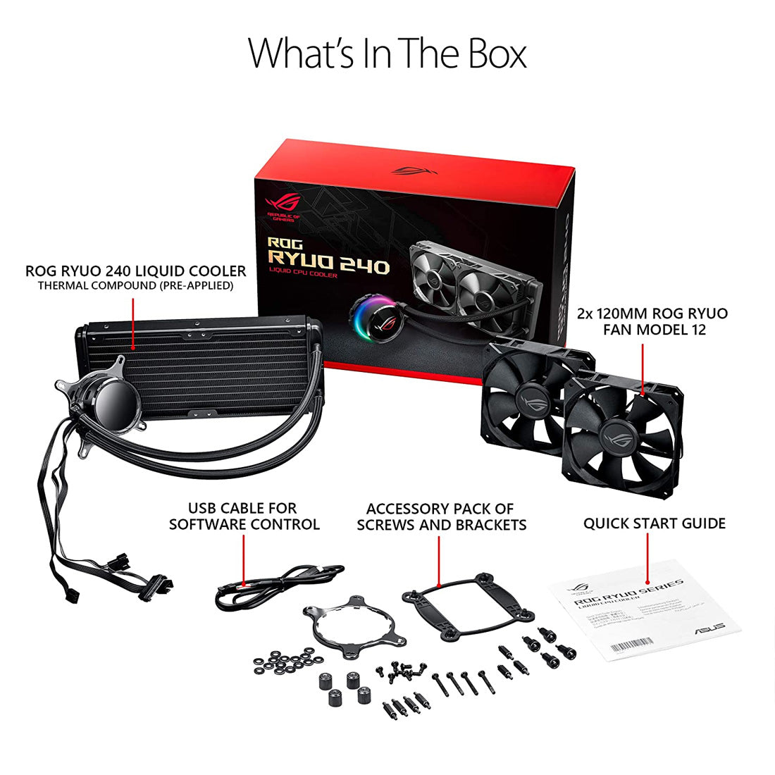 ASUS ROG RYUO 240 AIO Liquid Cooler From TPSTECH.in