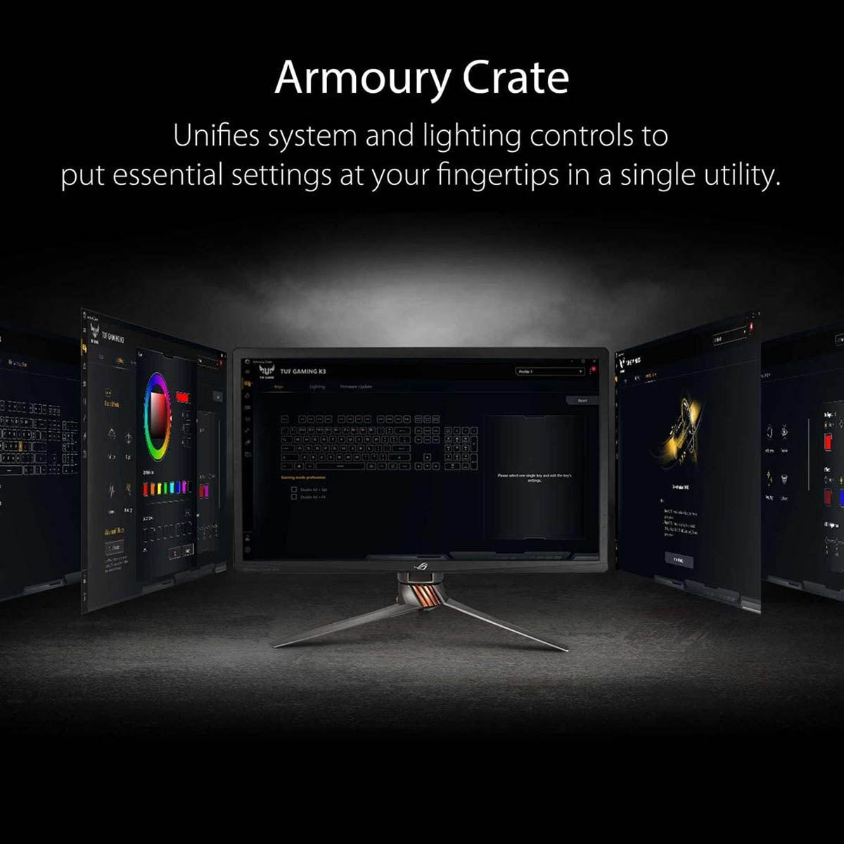 ASUS TUF GAMING K3 RGB Mechanical Keyboard with Detachable Wrist Rest and On-Board Memory