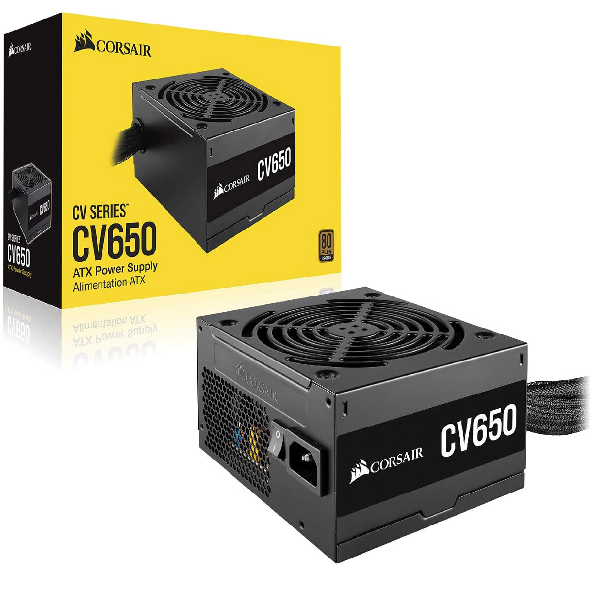 Corsair CV Series CV650 650W Non-Modular 80 PLUS Bronze Certified Power Supply From TPS Technologies