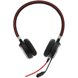 1 Jabra Evolve 40 MS Wired On-Ear sterio Headset with Microphone from tpstech.in