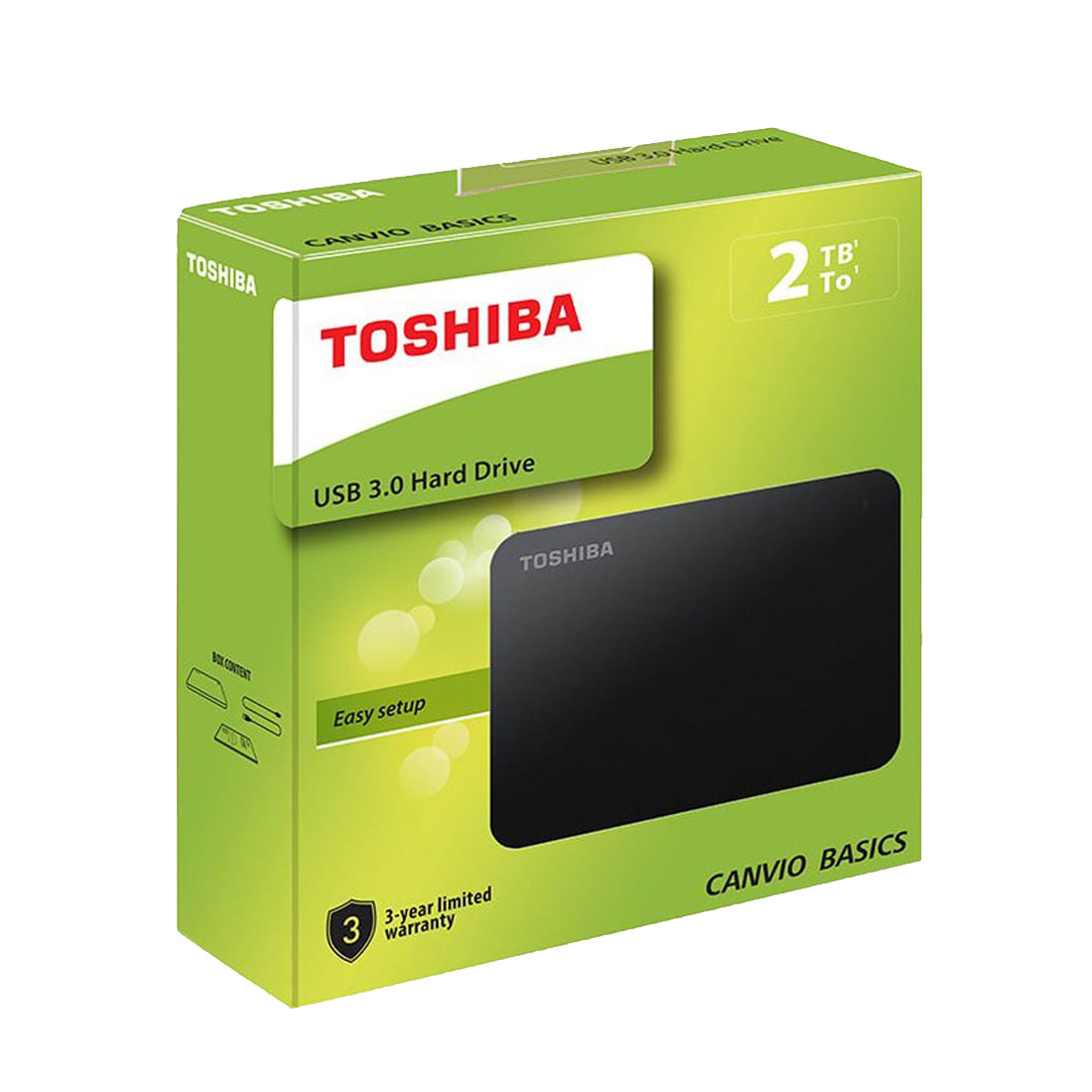 Toshiba Canvio Basics 2TB Portable External Hard Drive with SuperSpeed USB 3.0