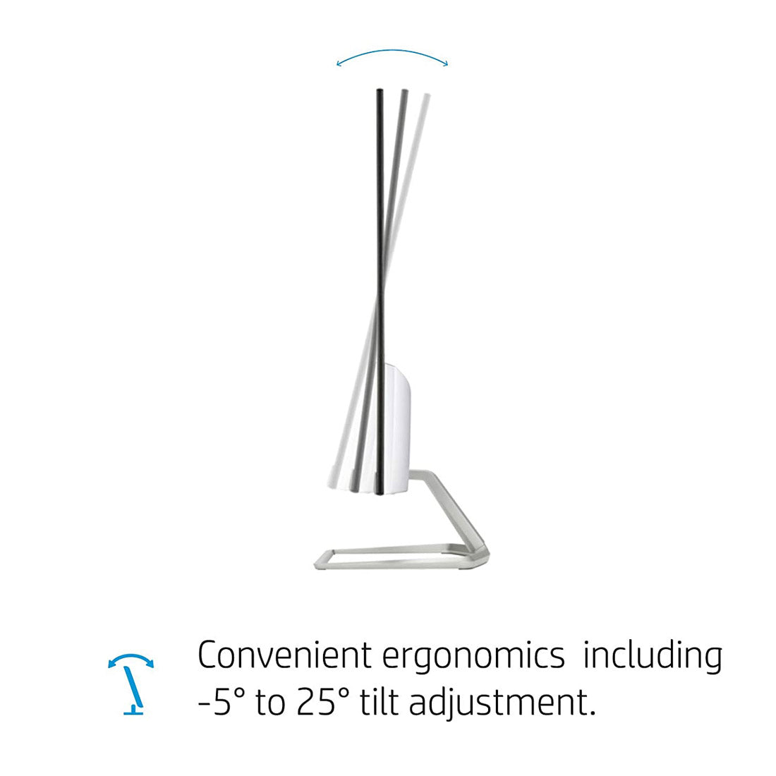 HP Ultra-Slim Full HD Computer Monitor with Built-in Speakers HDMI and VGA Ports