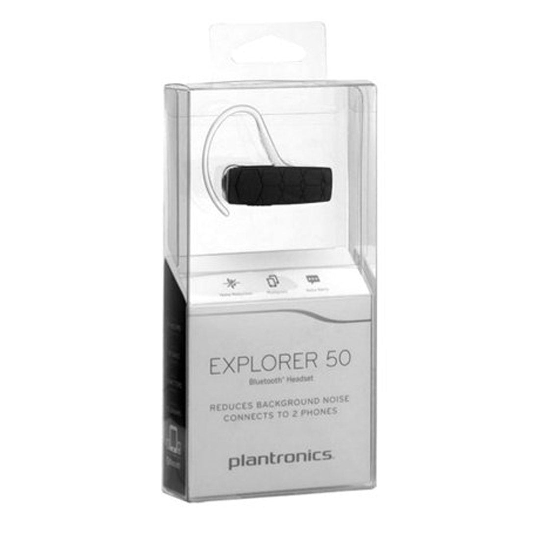 Plantronics Explorer 50 Bluetooth Headset with Noise Cancellation and Battery Backup upto 11 hours