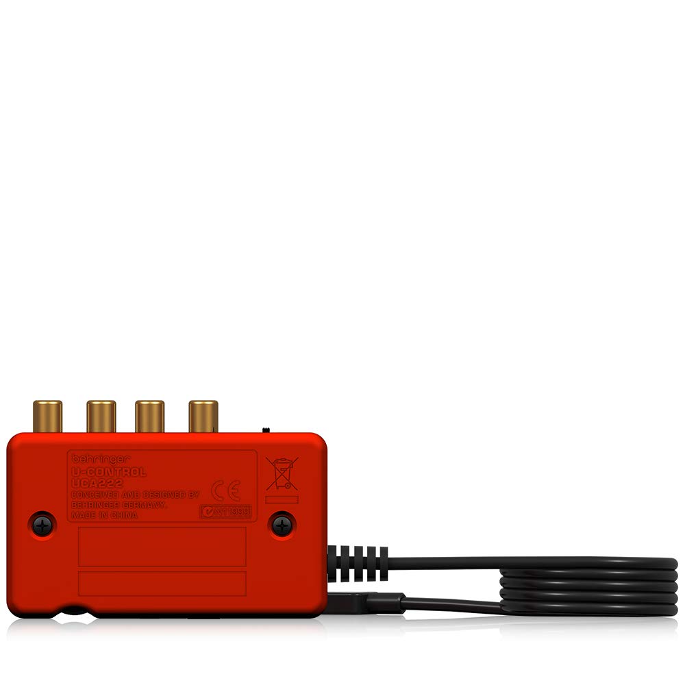 Behringer UCA222 USB Audio Interface with Digital Output and Ultra-Low Latency